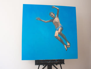 Falling in Blue by Nata Zaikina |  Context View of Artwork 