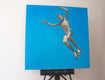 Original art for sale at UGallery.com | Falling in Blue by Nata Zaikina | $2,900 | oil painting | 40' h x 40' w | thumbnail 3