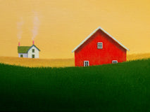 Original art for sale at UGallery.com | Under a Golden Sky by Sharon France | $525 | acrylic painting | 12' h x 12' w | thumbnail 4
