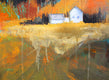 Original art for sale at UGallery.com | Farmhouse by Nancy Merkle | $750 | acrylic painting | 24' h x 18' w | thumbnail 4