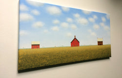Original art for sale at UGallery.com | On a Peaceful Summer's Day by Sharon France | $900 | acrylic painting | 12' h x 24' w | thumbnail 2