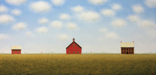 Original art for sale at UGallery.com | On a Peaceful Summer's Day by Sharon France | $900 | acrylic painting | 12' h x 24' w | photo 1