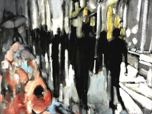 Original art for sale at UGallery.com | Fashion Week by Mary Pratt | $3,200 | oil painting | 48' h x 36' w | photo 3