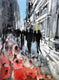 Original art for sale at UGallery.com | Fashion Week by Mary Pratt | $3,200 | oil painting | 48' h x 36' w | thumbnail 4