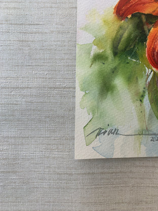 Happy Lilies by Fatemeh Kian |  Side View of Artwork 