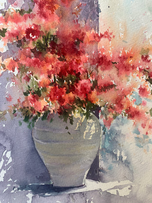 Original art for sale at UGallery.com | Shade of Love by Fatemeh Kian | $475 | watercolor painting | 14.5' h x 10.5' w | photo 4