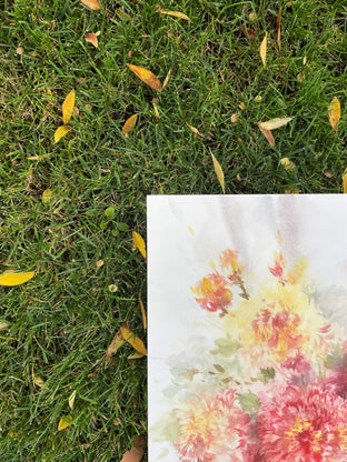The Chrysanthemum Vase by Fatemeh Kian |  Side View of Artwork 