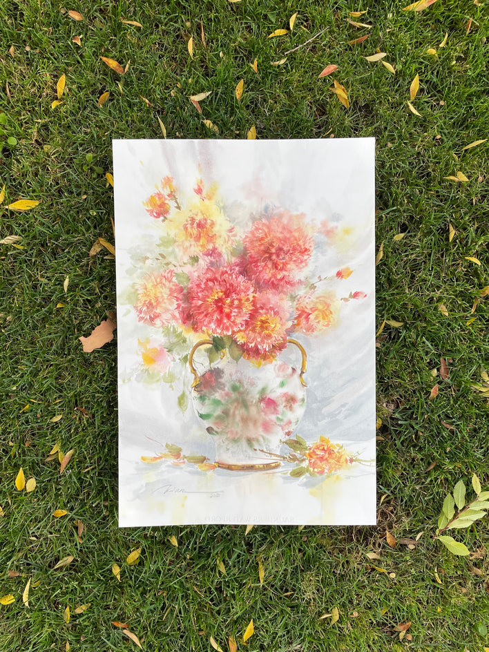 The Chrysanthemum Vase by Fatemeh Kian |  Context View of Artwork 