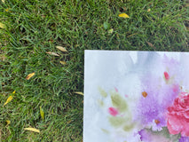 Original art for sale at UGallery.com | Violet Balance by Fatemeh Kian | $800 | watercolor painting | 14.5' h x 21.5' w | thumbnail 2