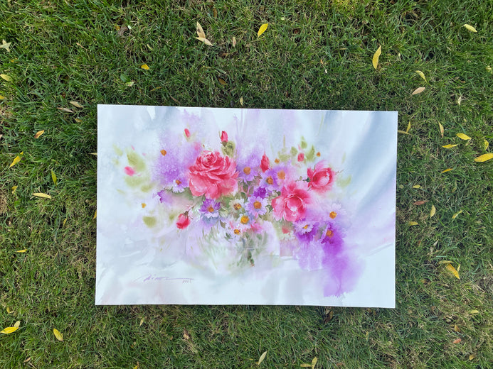 Violet Balance by Fatemeh Kian |  Context View of Artwork 