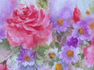 Original art for sale at UGallery.com | Violet Balance by Fatemeh Kian | $800 | watercolor painting | 14.5' h x 21.5' w | thumbnail 4