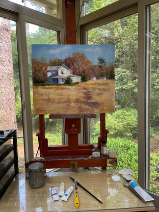 Original art for sale at UGallery.com | A Simpler Time by Faye Vander Veer | $2,650 | oil painting | 20' h x 24' w | photo 3