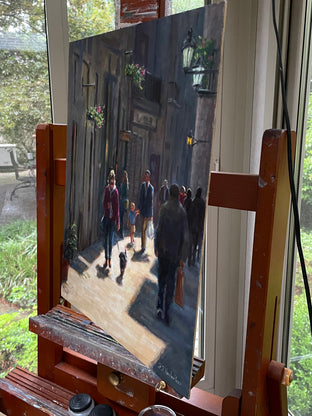 Original art for sale at UGallery.com | Buddy by Faye Vander Veer | $2,600 | oil painting | 20' h x 16' w | photo 2