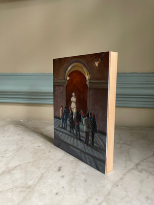 Original art for sale at UGallery.com | Contemplating Venus by Faye Vander Veer | $550 | oil painting | 8' h x 6' w | photo 2