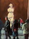 Original art for sale at UGallery.com | Contemplating Venus by Faye Vander Veer | $550 | oil painting | 8' h x 6' w | thumbnail 4