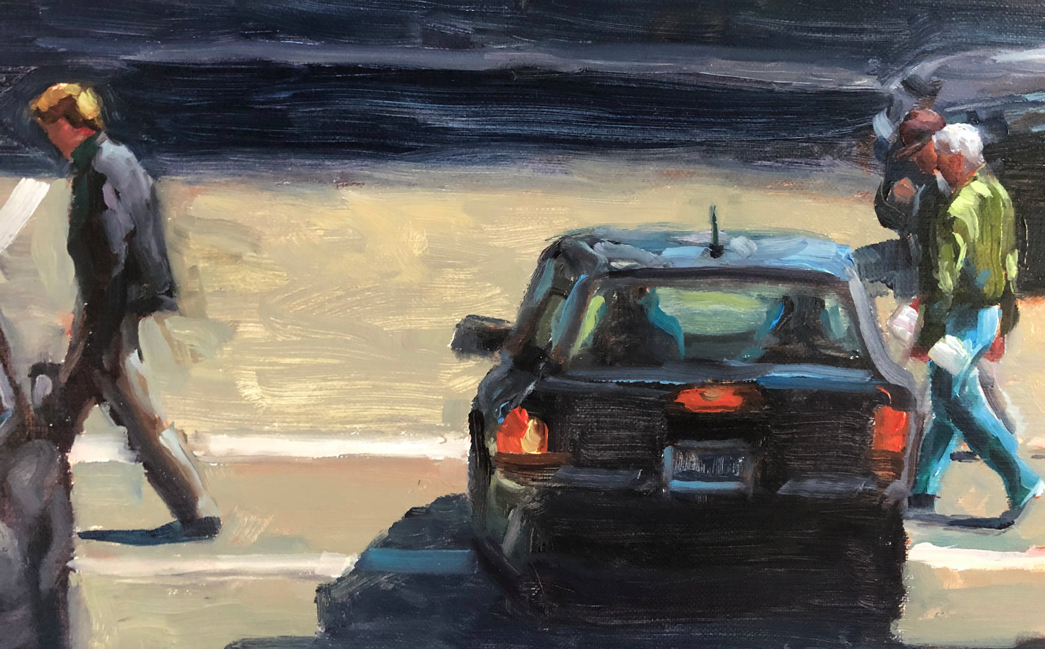Crosswalk by Faye Vander Veer |  Closeup View of Artwork 