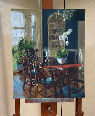 Original art for sale at UGallery.com | Early Sunday Morning by Faye Vander Veer | $2,350 | oil painting | 24' h x 20' w | photo 3