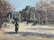 Original art for sale at UGallery.com | February in Paris by Faye Vander Veer | $750 | oil painting | 9' h x 12' w | thumbnail 1