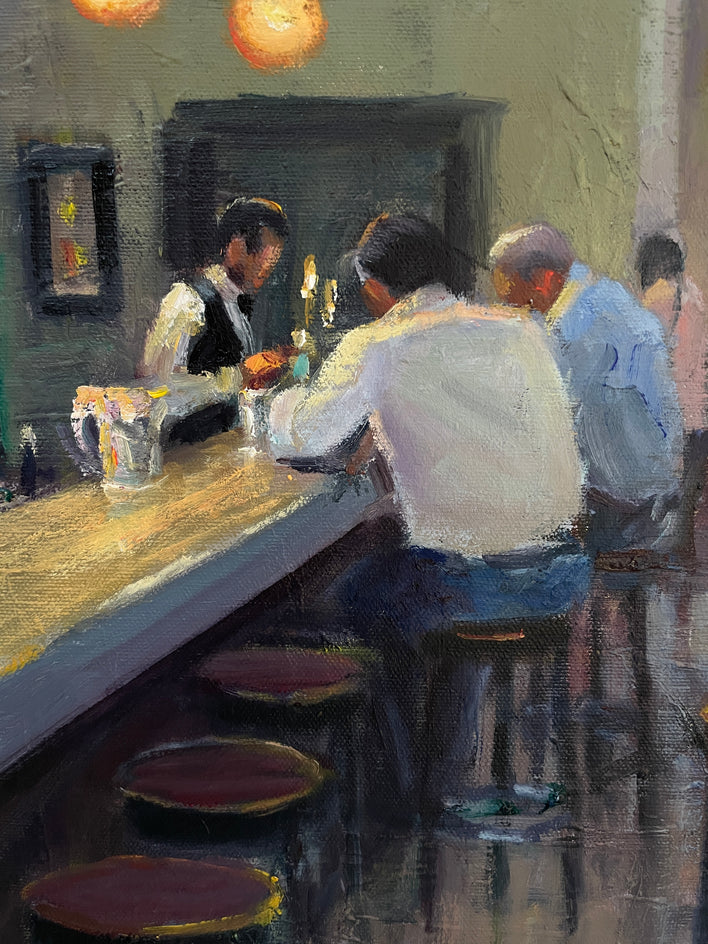 Have You Decided by Faye Vander Veer |  Closeup View of Artwork 