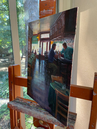 How Long Has it Been? by Faye Vander Veer |  Side View of Artwork 