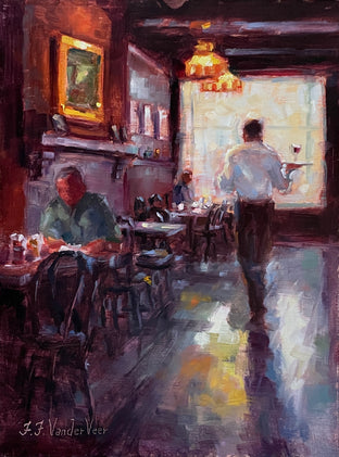 Original art for sale at UGallery.com | It's Five O'clock Somewhere by Faye Vander Veer | $1,675 | oil painting | 16' h x 12' w | photo 1