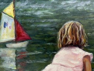 Original art for sale at UGallery.com | Maiden Voyage by Faye Vander Veer | $675 | oil painting | 10' h x 8' w | photo 4