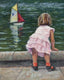 Original art for sale at UGallery.com | Maiden Voyage by Faye Vander Veer | $675 | oil painting | 10' h x 8' w | thumbnail 1