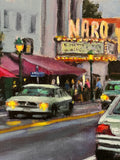 Original art for sale at UGallery.com | Movie Night by Faye Vander Veer | $1,025 | oil painting | 12' h x 9' w | thumbnail 4