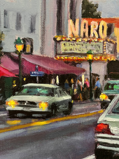 Movie Night by Faye Vander Veer |   Closeup View of Artwork 