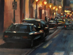 Original art for sale at UGallery.com | Night Walk by Faye Vander Veer | $675 | oil painting | 8' h x 10' w | photo 3