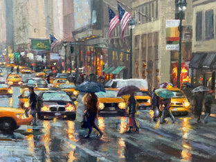 Reflections of New York by Faye Vander Veer |   Closeup View of Artwork 