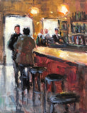Original art for sale at UGallery.com | What Did She Say by Faye Vander Veer | $875 | oil painting | 12' h x 9' w | thumbnail 1