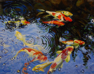 Original art for sale at UGallery.com | Feeding Time by Onelio Marrero | $625 | oil painting | 11' h x 14' w | photo 1