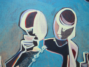 Original art for sale at UGallery.com | Feeling Blue by Diana Elena Chelaru | $225 | acrylic painting | 9' h x 12' w | photo 4