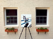 Original art for sale at UGallery.com | Fenced by Chris Wagner | $1,100 | acrylic painting | 28' h x 22' w | thumbnail 3