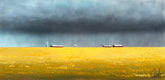 Original art for sale at UGallery.com | Rain on the Farm by Fernando Garcia | $2,100 | acrylic painting | 24' h x 48' w | thumbnail 1