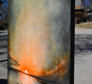 Original art for sale at UGallery.com | Magic Sun by Fernando Garcia | $7,200 | mixed media artwork | 59' h x 50' w | photo 2