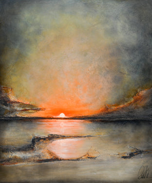 Original art for sale at UGallery.com | Magic Sun by Fernando Garcia | $7,200 | mixed media artwork | 59' h x 50' w | photo 1