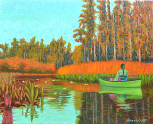 Original art for sale at UGallery.com | Myakka Autumn by Fernando Soler | $625 | oil painting | 16' h x 20' w | photo 1