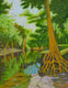 Original art for sale at UGallery.com | Old Cypress by Fernando Soler | $625 | oil painting | 20' h x 16' w | thumbnail 1