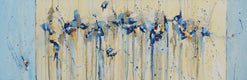 Original art for sale at UGallery.com | Festival of Illusion by Cynthia Ligeros | $1,075 | oil painting | 12' h x 36' w | thumbnail 1
