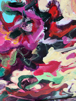 Original art for sale at UGallery.com | Fantasy Garden 11 by Sheila Grabarsky | $1,900 | acrylic painting | 36' h x 24' w | photo 4