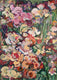 Original art for sale at UGallery.com | Fantasy Garden #6 by Sheila Grabarsky | $2,700 | mixed media artwork | 40' h x 30' w | thumbnail 1