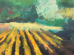 Original art for sale at UGallery.com | Fields in Sunlight, Provence by Janet Dyer | $950 | acrylic painting | 20' h x 20' w | photo 4