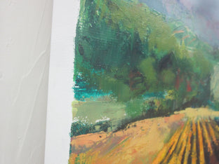 Original art for sale at UGallery.com | Fields in Sunlight, Provence by Janet Dyer | $950 | acrylic painting | 20' h x 20' w | photo 2