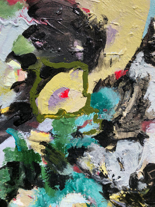 Original art for sale at UGallery.com | We Need Bees by Sheila Grabarsky | $2,750 | acrylic painting | 36' h x 36' w | photo 4