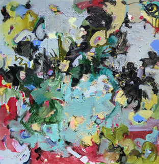 Original art for sale at UGallery.com | We Need Bees by Sheila Grabarsky | $2,750 | acrylic painting | 36' h x 36' w | photo 1