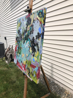 Original art for sale at UGallery.com | We Need Bees by Sheila Grabarsky | $2,750 | acrylic painting | 36' h x 36' w | photo 2