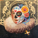 Original art for sale at UGallery.com | My Inner Sugar Skull by Darlene McElroy | $575 | mixed media artwork | 12' h x 12' w | thumbnail 1