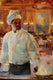 Original art for sale at UGallery.com | Flambé Sous Chef by Onelio Marrero | $450 | oil painting | 10' h x 8' w | thumbnail 4